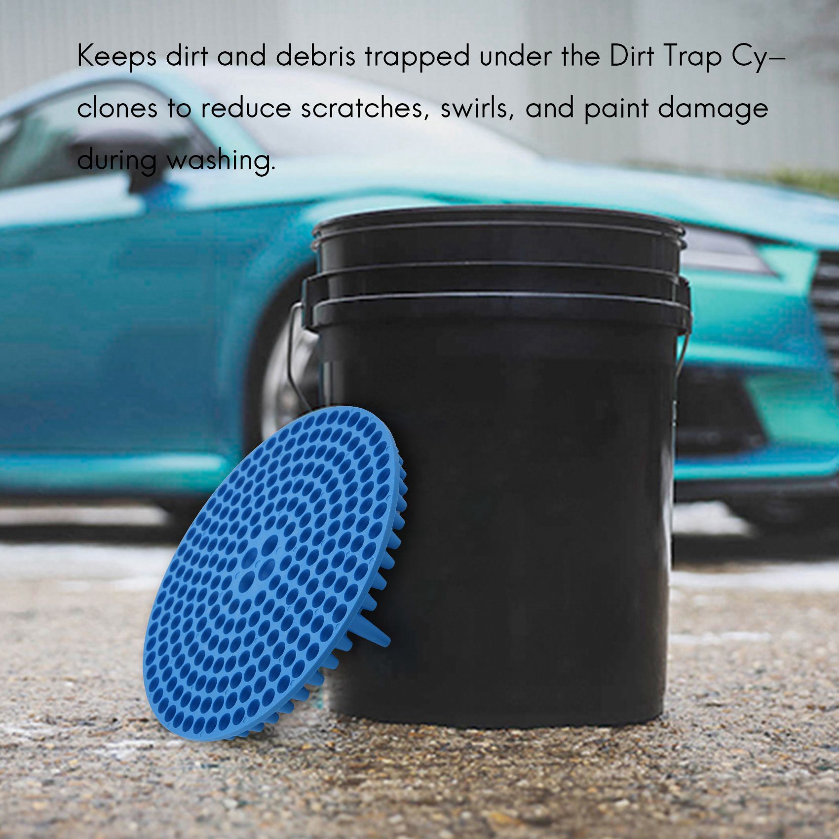 23.5cm Dirt Trap Car Wash Bucket Insert Car Wash Filter Removes Dirt and  Debris While You Wash - Blue 